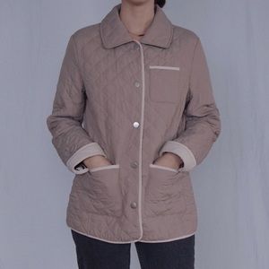 Vintage Beige Quilt Jacket coat